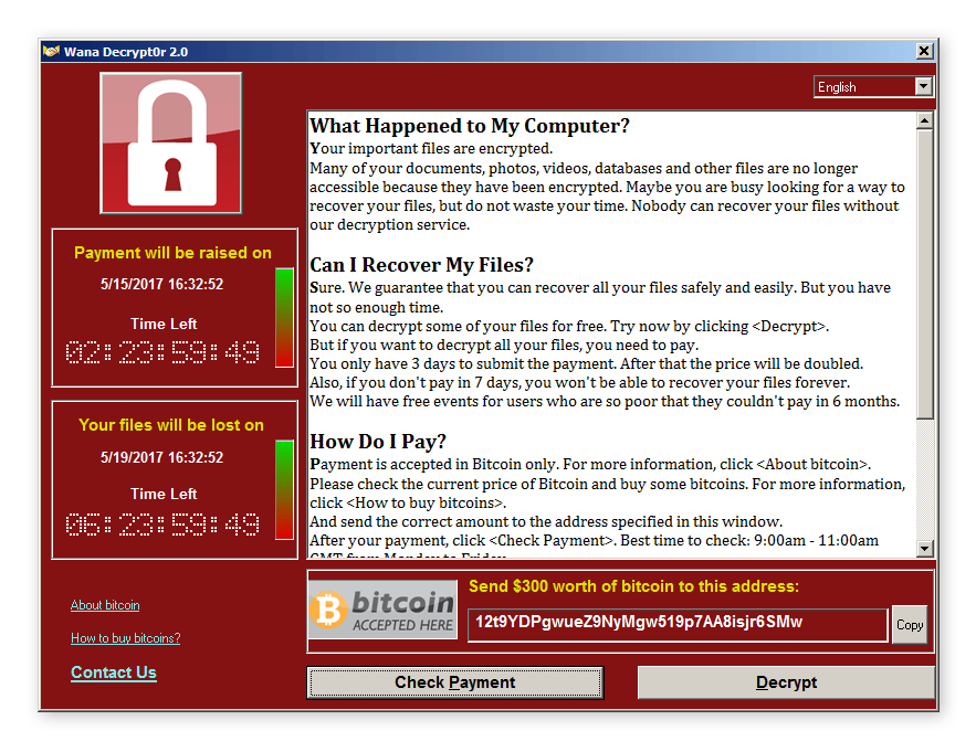WannaCry ransom note. After you get rid of the ransomware malware, you still need to deal with the encryption.